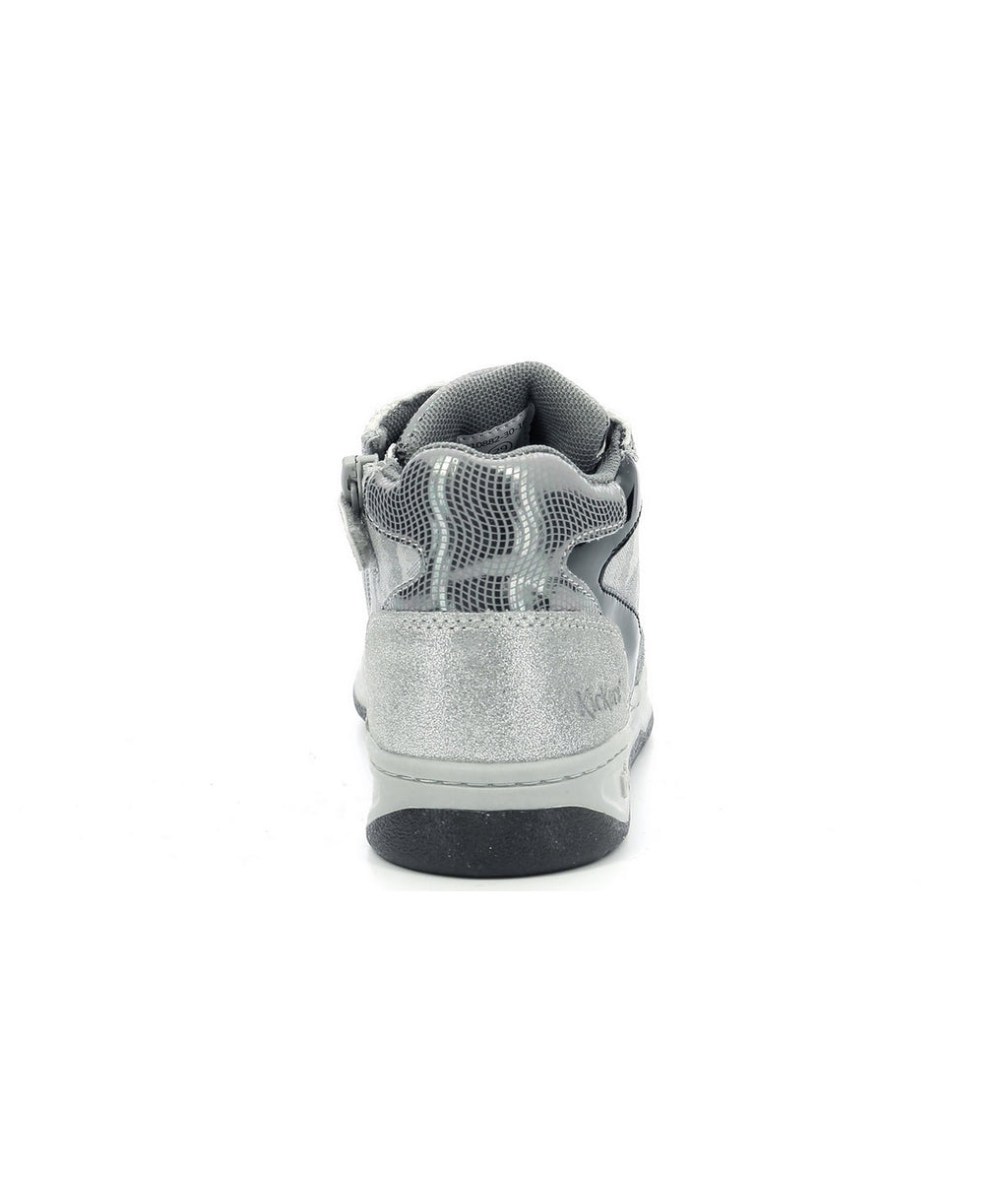 Kicklax High-Top Trainers - Silver - Children