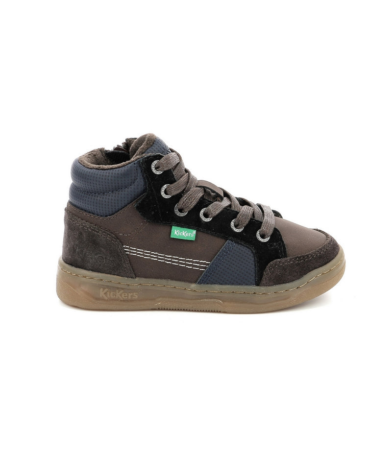 Sneakers Haut Kickosta - Marron - Enfant