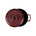 MasseIron - Cazuela Redonda - Hierro Fundido Esmaltado - Merlot