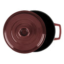 Cocotte En Fonte Ronde ‘Masseiron’ Merlot 25 X 11,5Cm - Bordeau / Noir