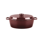 MasseIron - Cazuela Ovalada - Hierro Fundido Esmaltado - Merlot