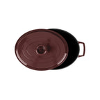MasseIron - Cazuela Ovalada - Hierro Fundido Esmaltado - Merlot