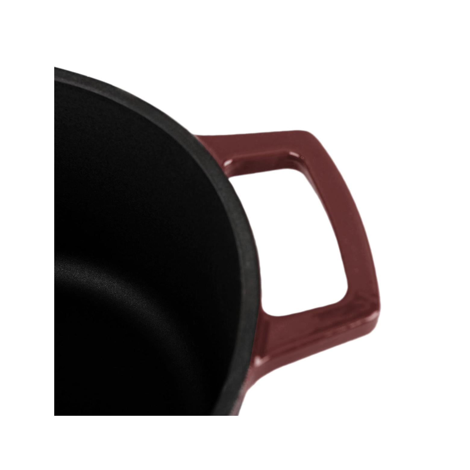 MasseIron - Cazuela Ovalada - Hierro Fundido Esmaltado - Merlot