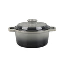 Cocotte En Fonte Ronde ‘Masseiron’ Ardoise 20X10Cm - Gris / Noir