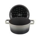 Cocotte En Fonte Ronde ‘Masseiron’ Ardoise 20X10Cm - Gris / Noir