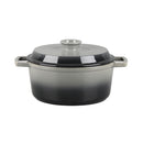 Cocotte En Fonte Ronde ‘Masseiron’ Ardoise 25 X 11,5Cm - Gris / Noir