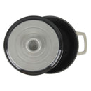 Cocotte En Fonte Ronde ‘Masseiron’ Ardoise 25 X 11,5Cm - Gris / Noir