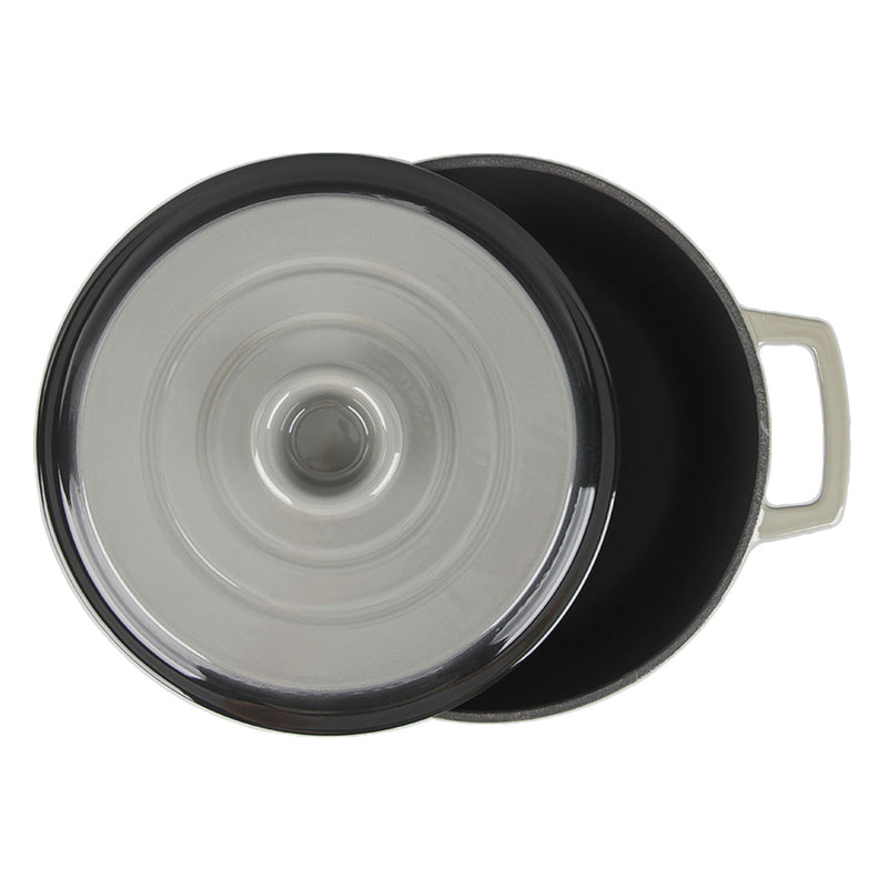 Cocotte En Fonte Ronde ‘Masseiron’ Ardoise 25 X 11,5Cm - Gris / Noir