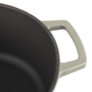 Cocotte En Fonte Ovale ‘Masseiron’ Ardoise 33 X 26 X 12,5Cm - Gris / Noir