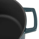 Cocotte En Fonte Ovale ‘Masseiron’ Emeraude 33 X 26 X 12,5Cm - Bleu / Noir