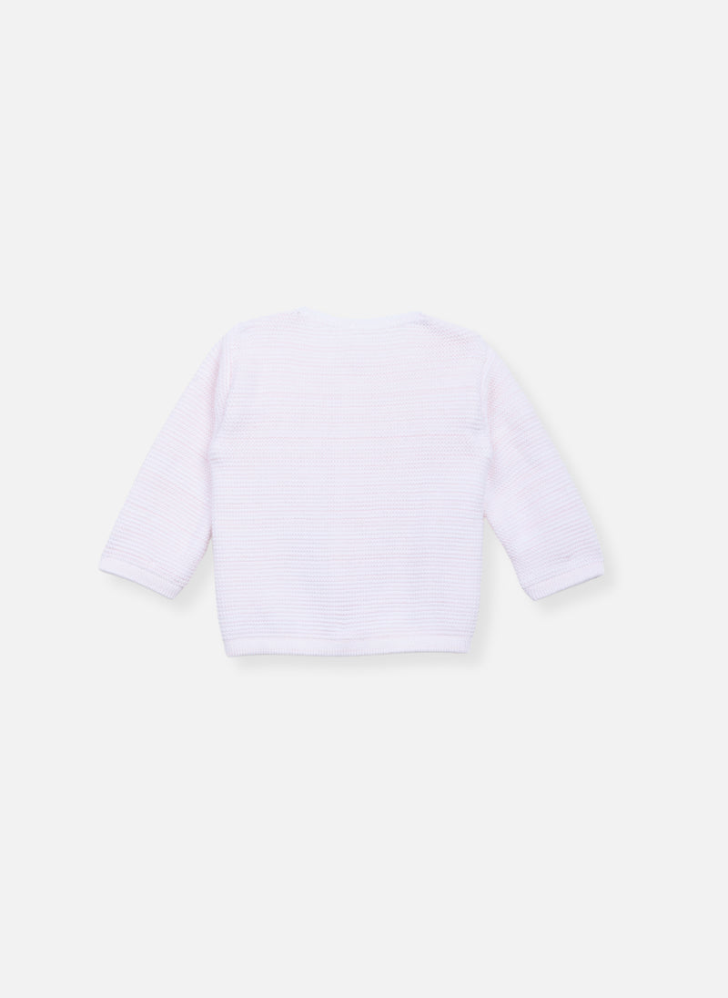 Gilet En Coton Bio - Rose Chiné