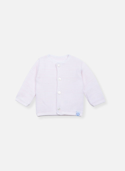 Gilet En Coton Bio - Rose Chiné