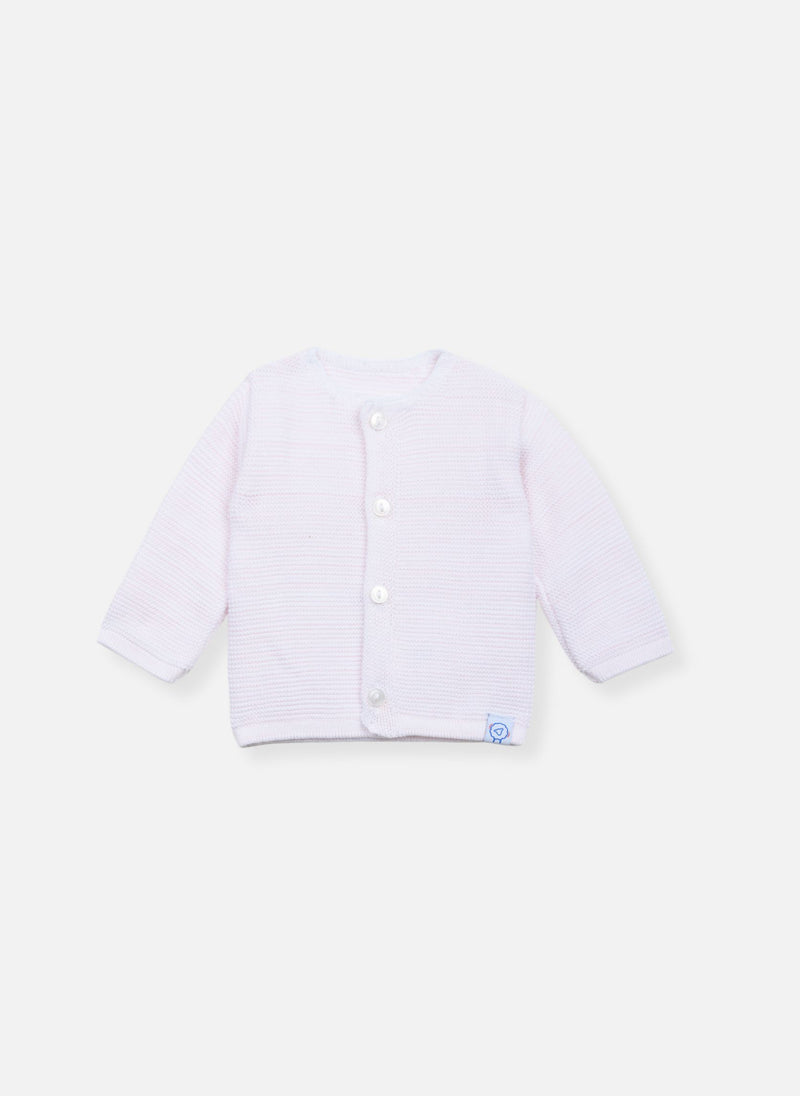 Gilet En Coton Bio - Rose Chiné