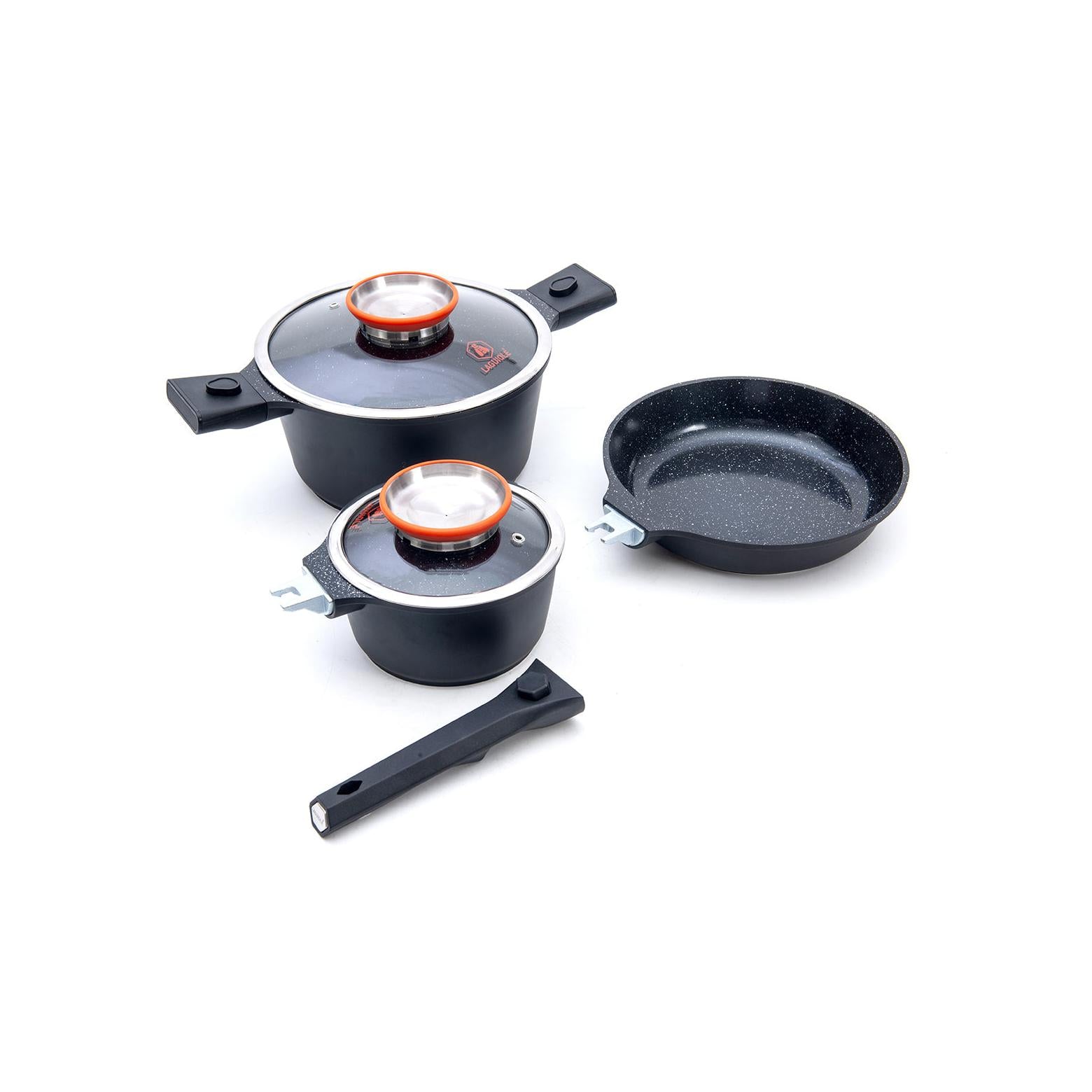Alizée MiniMax - Set 8 Pièces - Aluminium - Noir