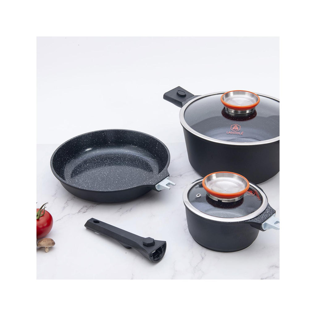 Alizée MiniMax - Set 8 Pièces - Aluminium - Noir