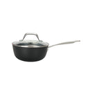 Airiron Set De 9Pcs Indépendante - Casserole 16Cm - Casserole 18Cm Avec Son Couvercle - Sauteuse 24Cm Avec Son Couvercle - Faitout 24Cm Avec Son Couvercle - Poêle 24Cm - Poêle 28Cm - Noir