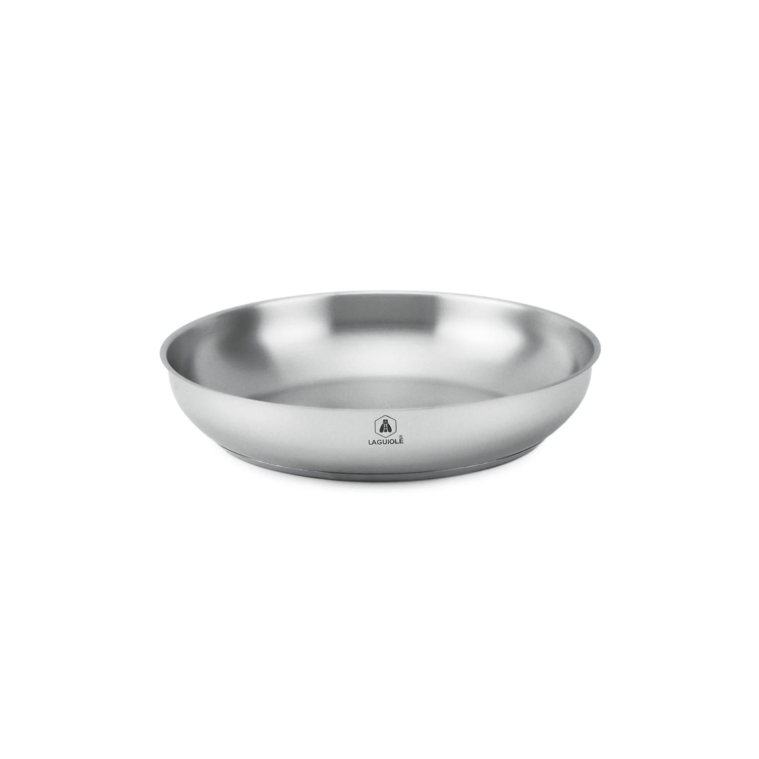Réactif - Juego de 3 sartenes extraíbles - Acero inoxidable - Plata