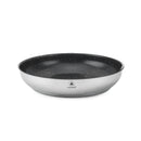 3 Poêles Amovible 'Réactif' Inox 20/24/28 Cm Anti-Adhésif Céramique Ck2 Greblon® Induction - Argent