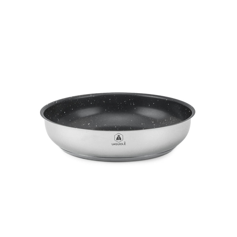 Set 7 Pièces Amovible 'Réactif' Inox Anti-Adhésif Céramique Ck2 Greblon® Induction - Argent