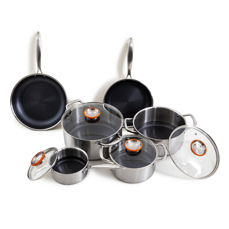 Set De 10 Pièces Triplex 'Blacksteel' - Argenté