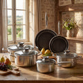Blacksteel - Gam'Hotel - Set De 10 Pièces Triplex - Argenté