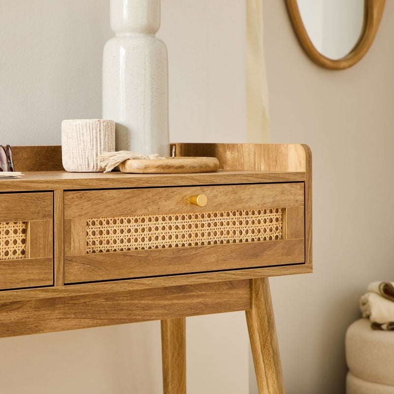 Console D'Entrée Design Palmo - Bois Clair