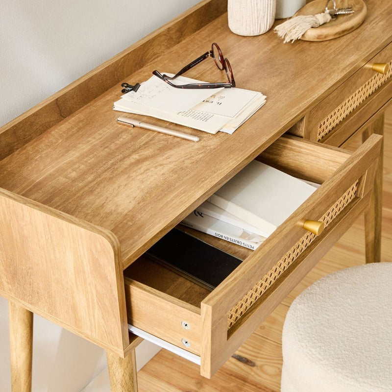 Console D'Entrée Design Palmo - Bois Clair