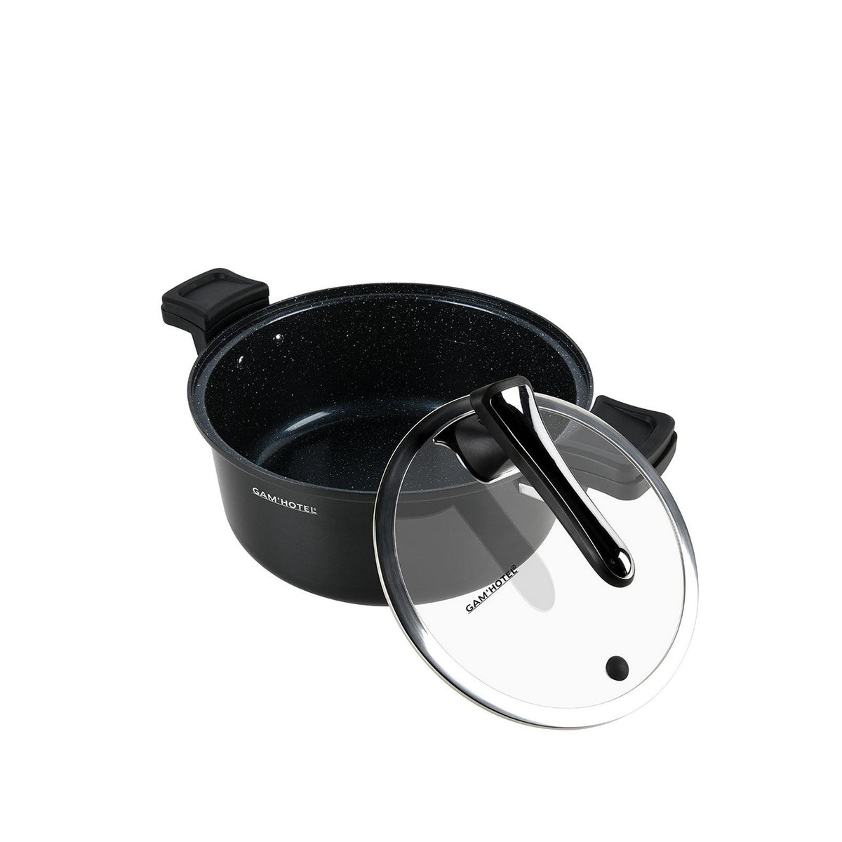 Gam'Hotel - Cuiseur 'Temps De Cuisson Rapide' - 28Cm 6,6L - Noir