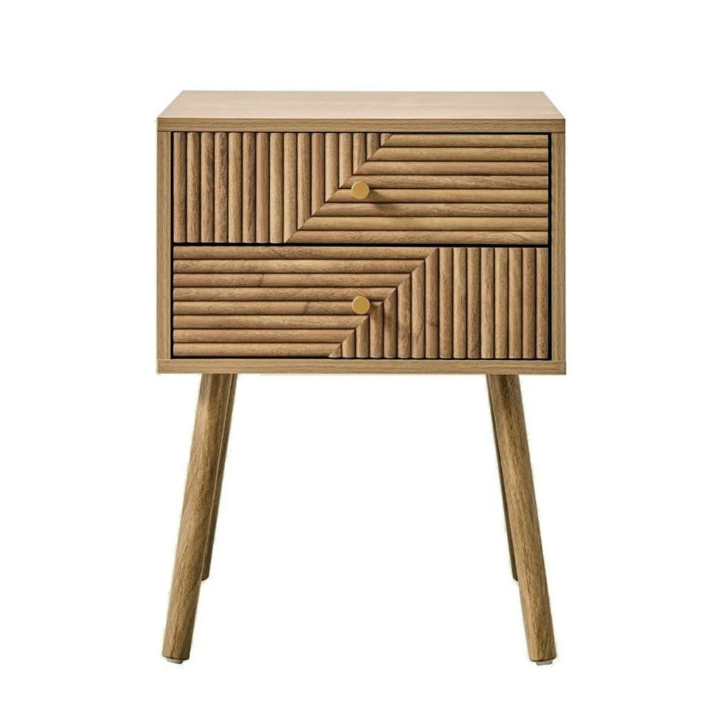 Eden - Bedside table with 2 drawers - Laminated