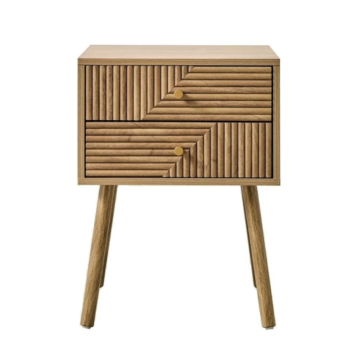 Eden - Bedside table with 2 drawers - Laminated