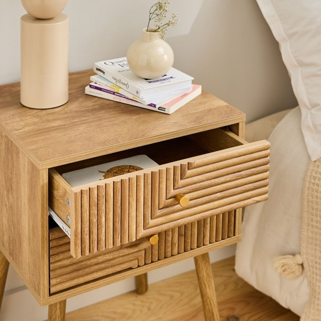 Eden - Bedside table with 2 drawers - Laminated