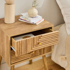Eden - Bedside table with 2 drawers - Laminated