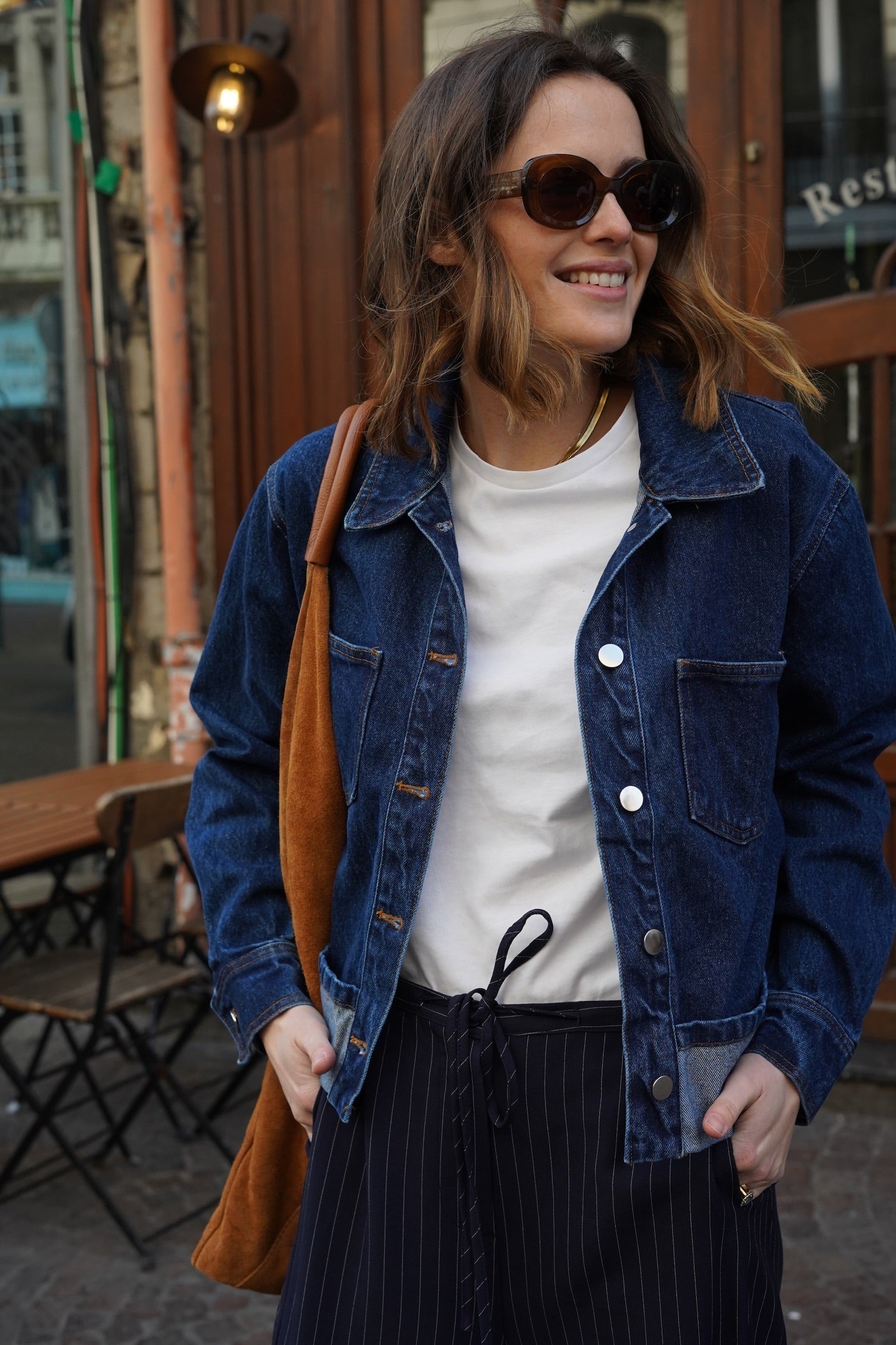 Roxane Denim Lapel Jacket