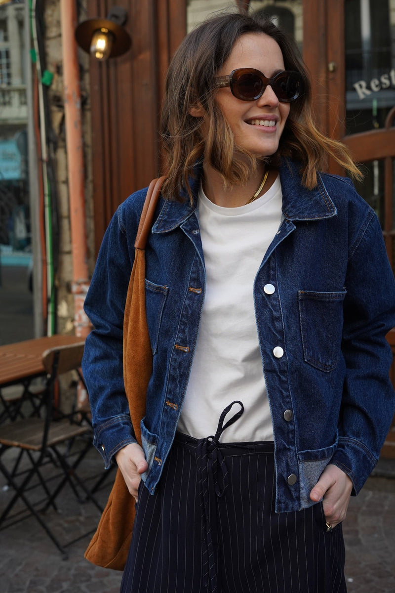 Veste Revers Roxane Denim