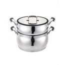 Couscoussier Inox 18/8 28Cm 10L - Argent