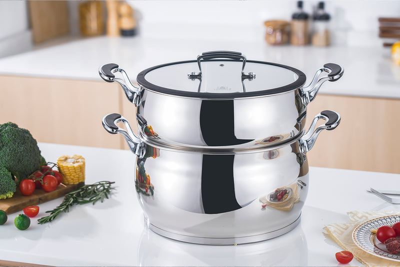 Couscoussier Inox 18/8 28Cm 10L - Argent