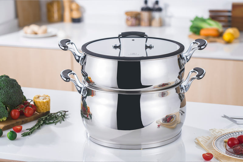 Couscoussier Inox 18/8 28Cm 10L - Argent
