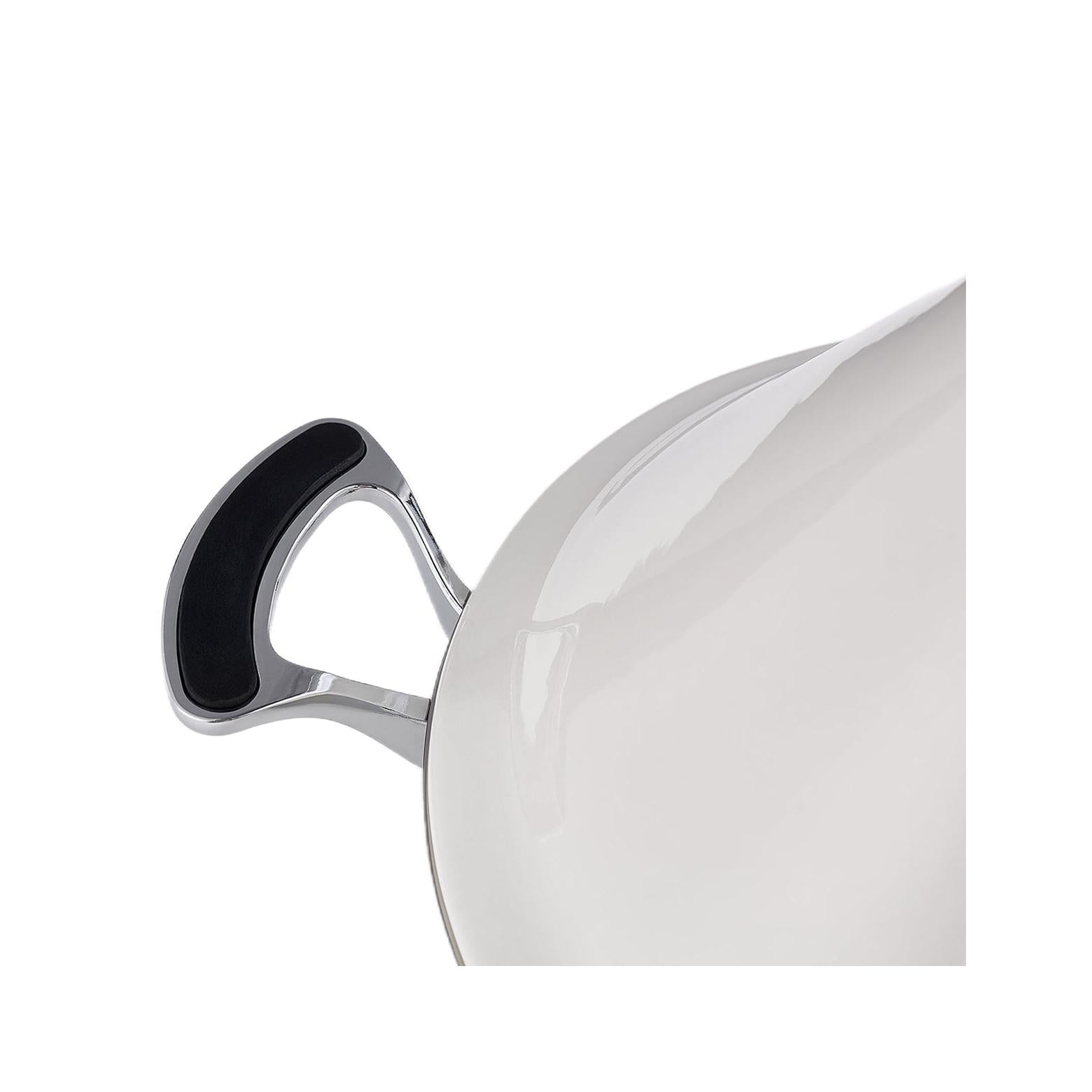 Tagine Con Tapa De Cerámica - Acero Inoxidable - Blanco