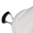 Tajine Inox Avec Couvercle En Céramique 18/8 28,5Cm - Blanc