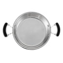 Tajine Inox Avec Couvercle En Céramique 18/8 28,5Cm - Blanc