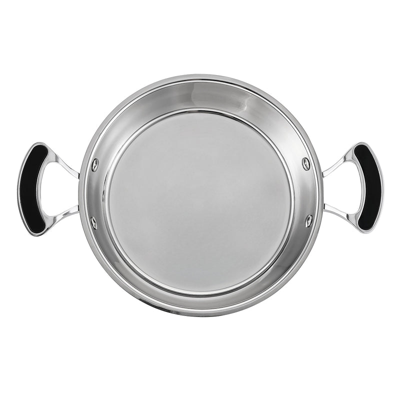 Tajine Inox Avec Couvercle En Céramique 18/8 28,5Cm - Blanc