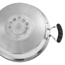 Tajine Inox Avec Couvercle En Céramique 18/8 28,5Cm - Blanc
