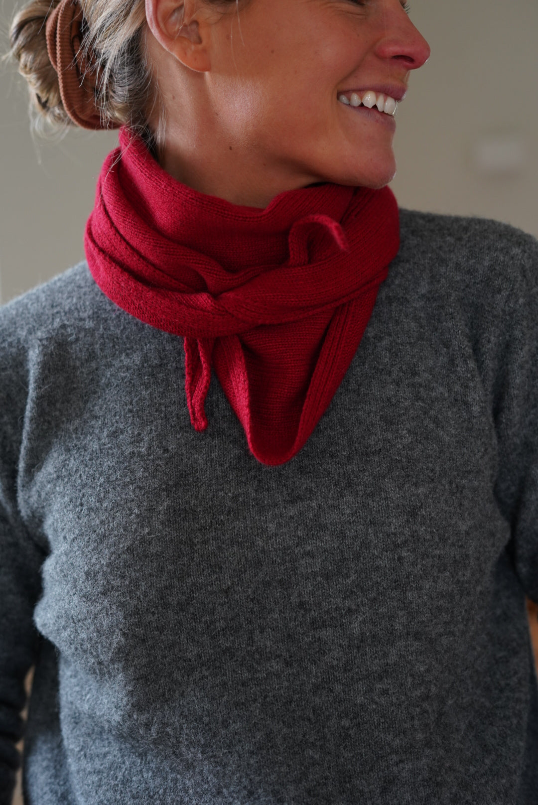 Max Maille Red Scarf
