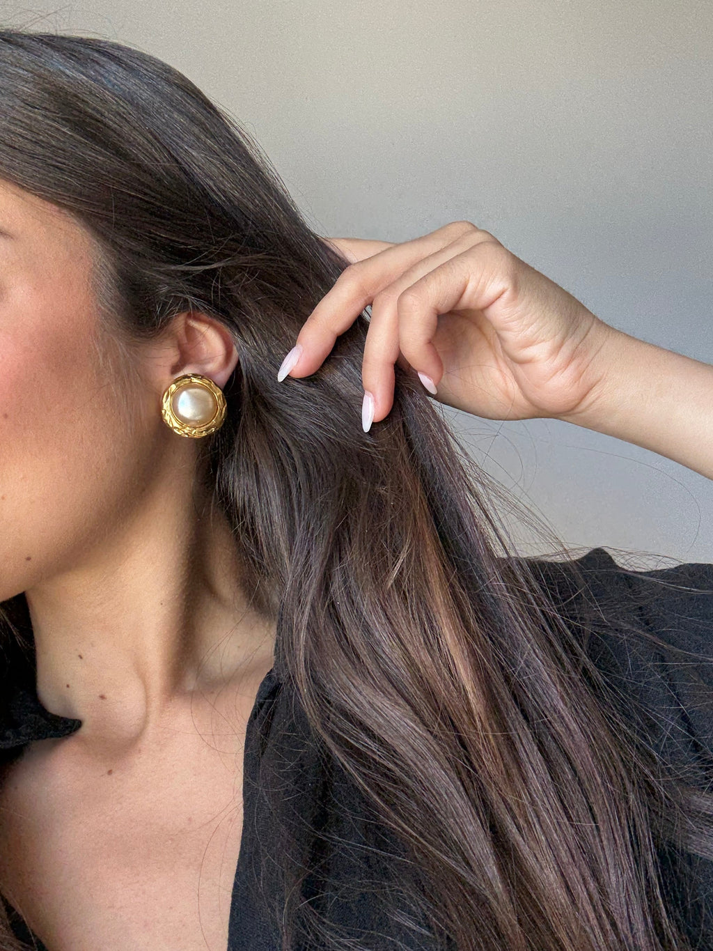 Pendientes Chanel vintage - Perlas de fantasía