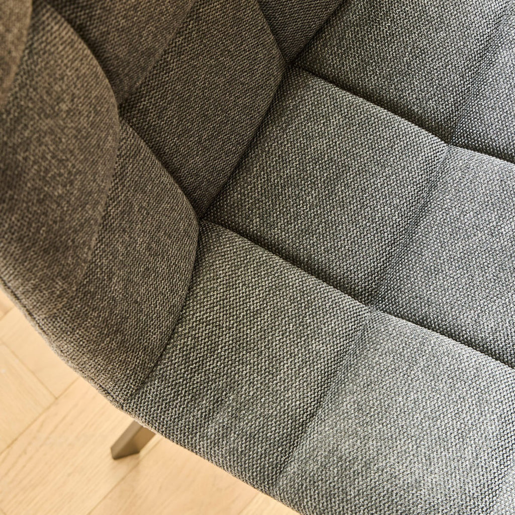 Chilli - Set of 4 Padded Chairs - Anthracite Grey Mottled Fabric