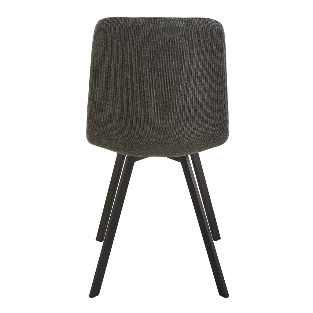 Chilli - Set of 4 Padded Chairs - Anthracite Grey Mottled Fabric