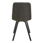 Chilli - Set of 4 Padded Chairs - Anthracite Grey Mottled Fabric