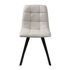 Chilli - Lote De 4 Sillas Acolchadas - Tejido Jaspeado Beige