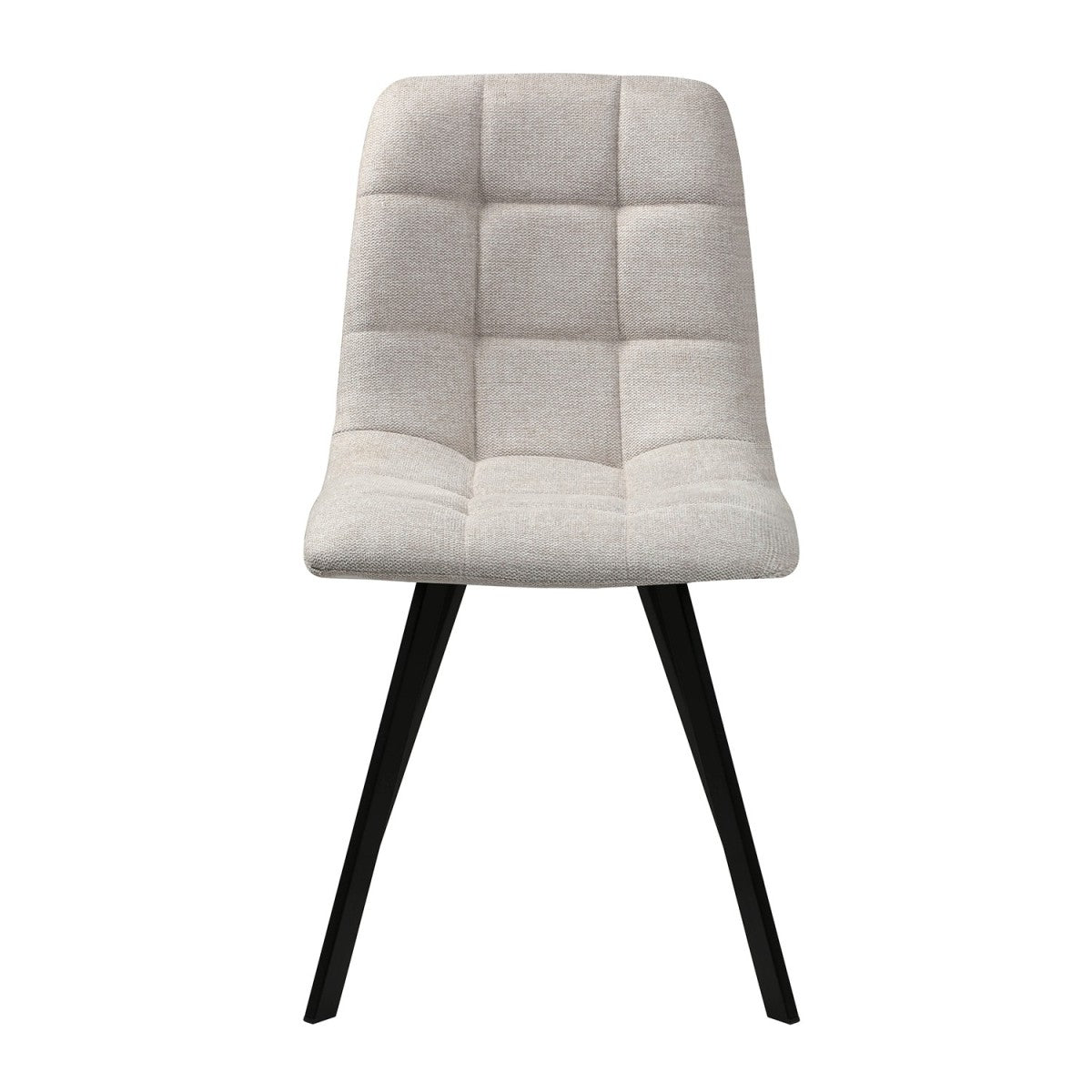 Chilli - Lote De 4 Sillas Acolchadas - Tejido Jaspeado Beige