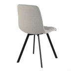 Chilli - Lote De 4 Sillas Acolchadas - Tejido Jaspeado Beige